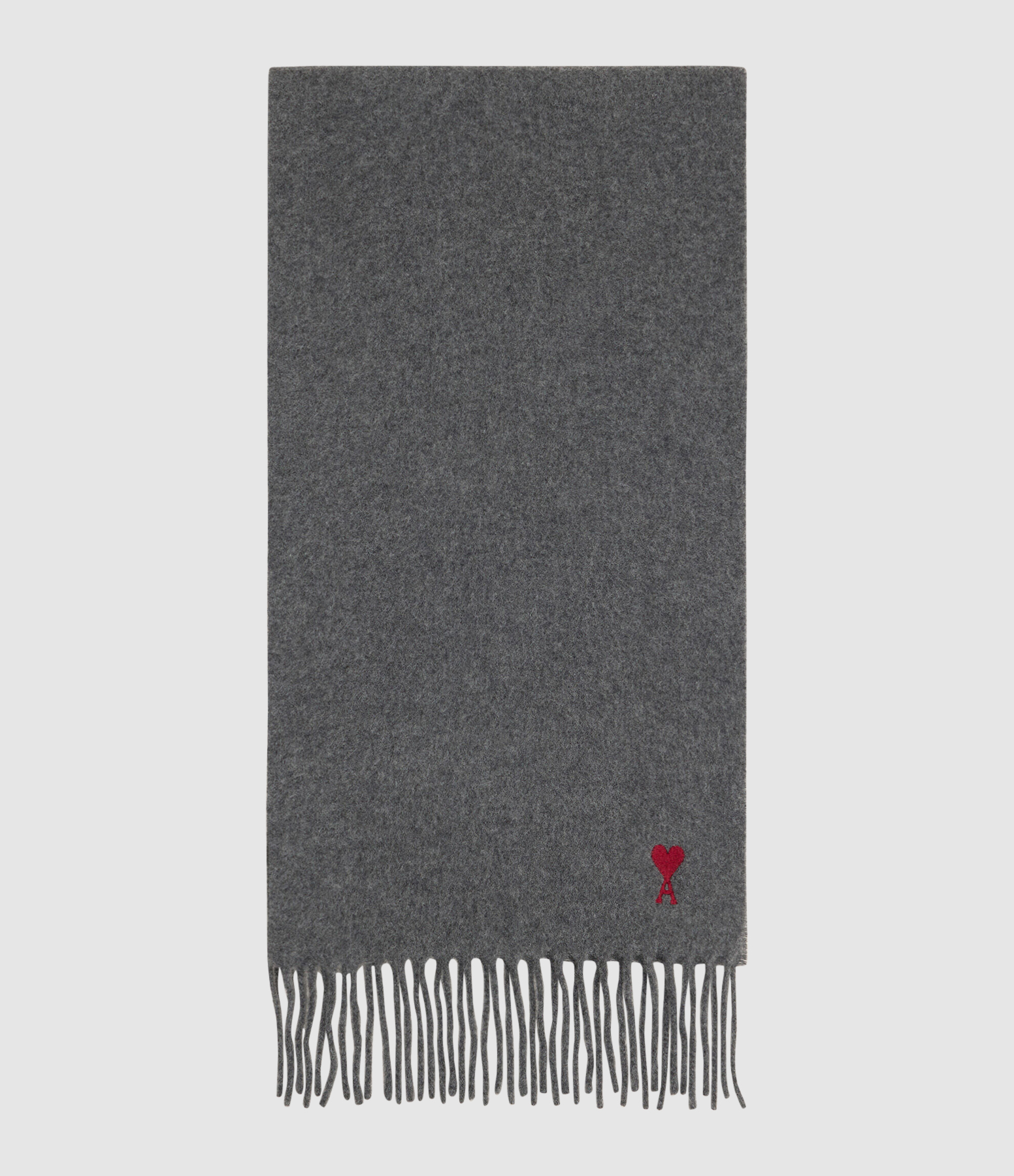 Red Ami De Coeur Scarf – Carbon Grey