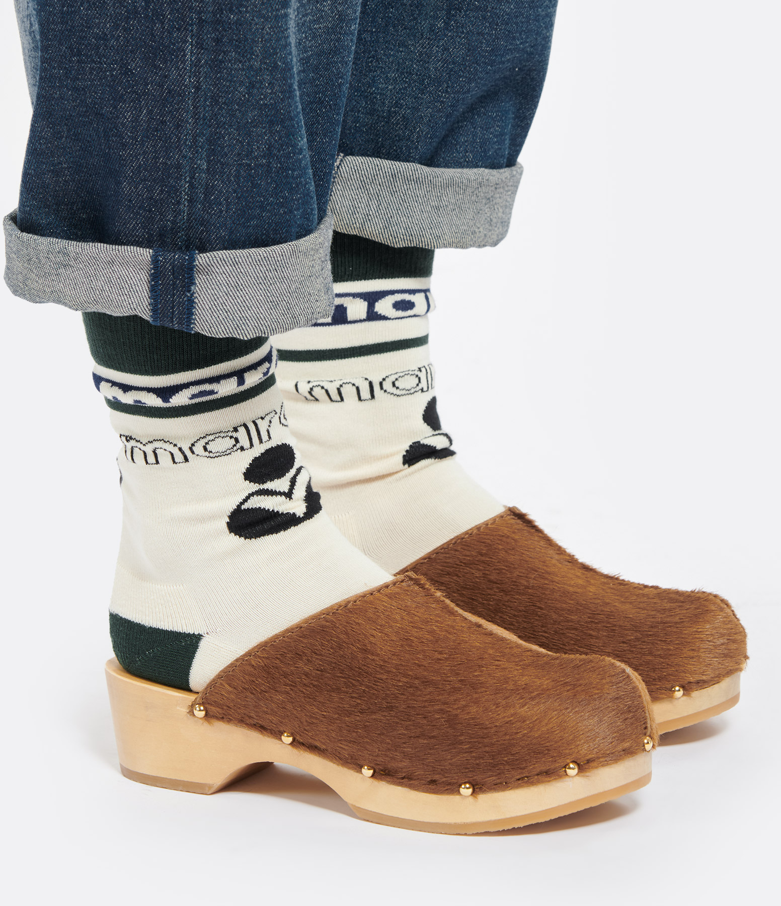 Ysla Clogs – Wood and Caramel Leather