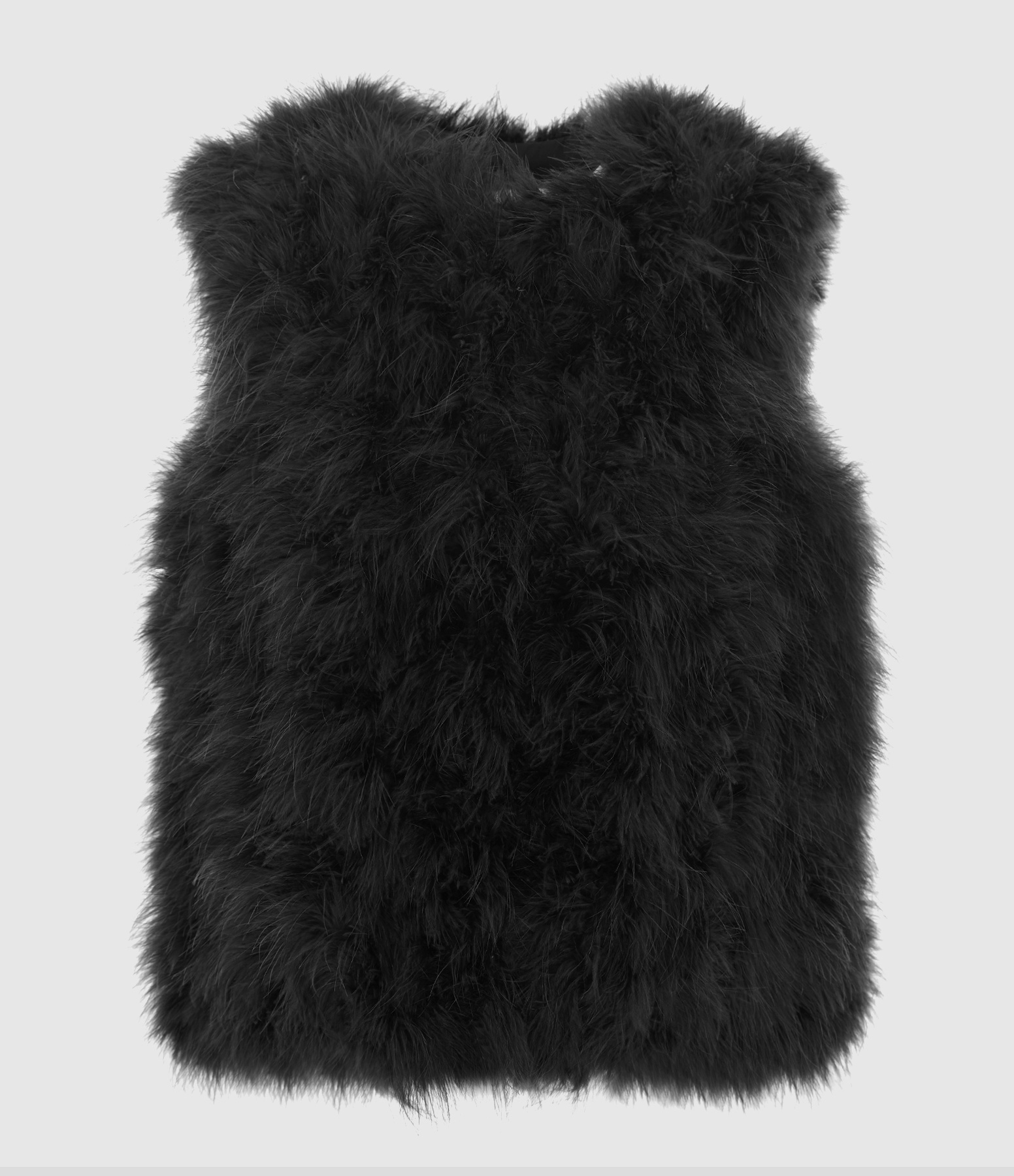 Black Feather Waistcoat