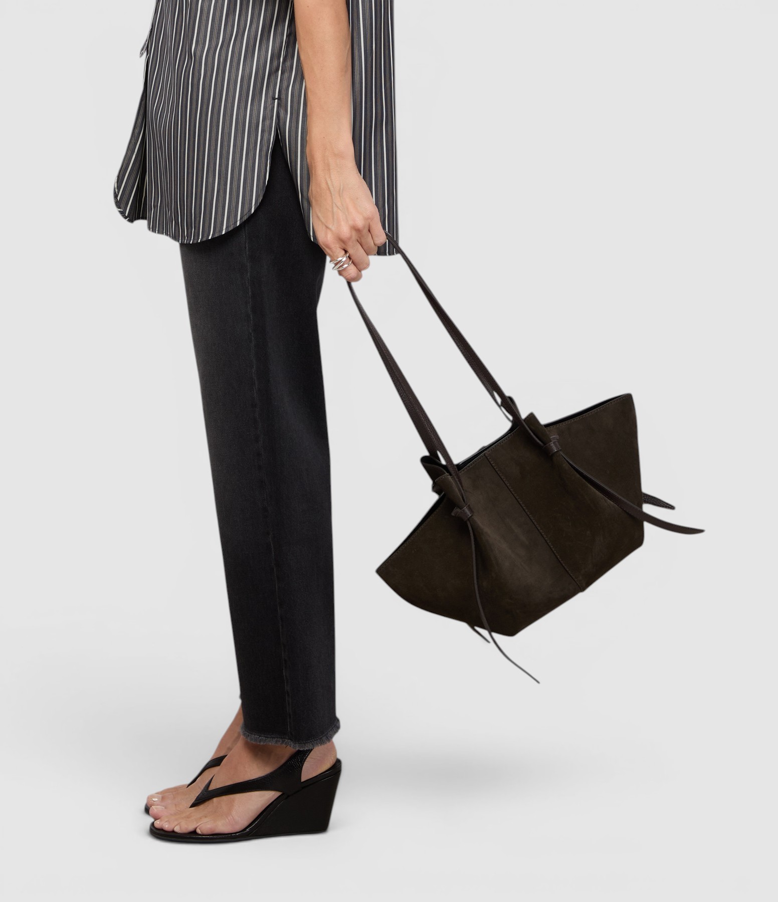 Ganache Suede Mochi Bag