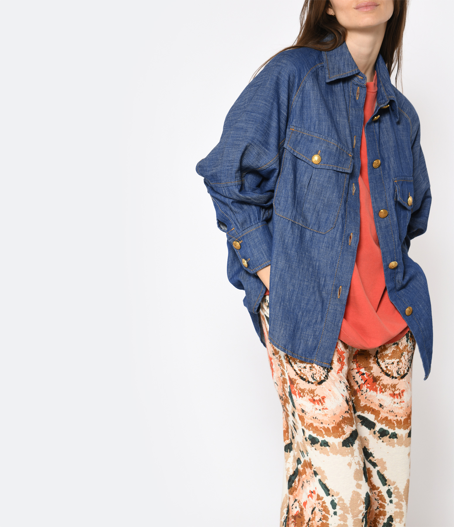Raglan Shirt in Railway Blue