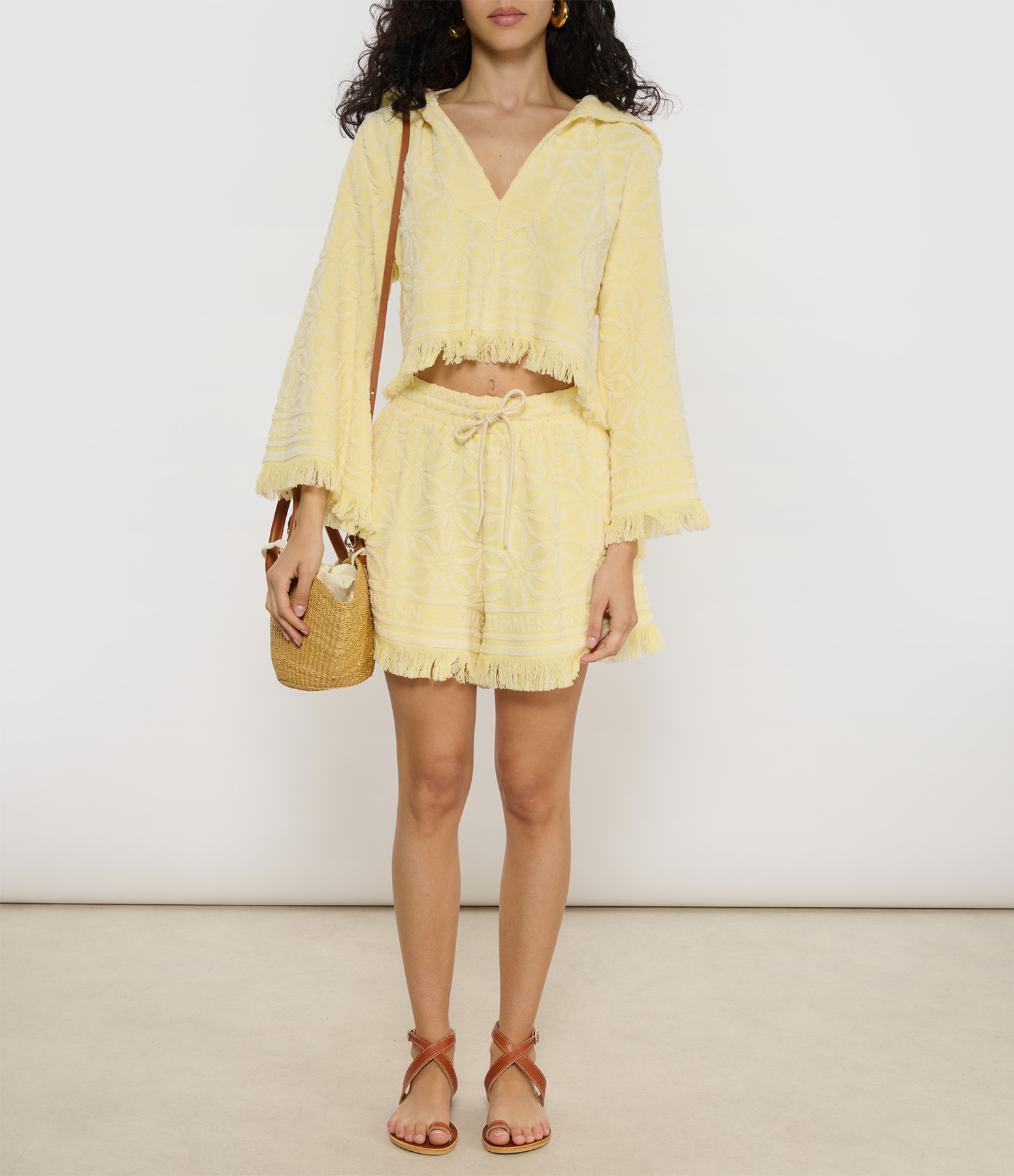 Coco Hooded Top  Yellow/Cream