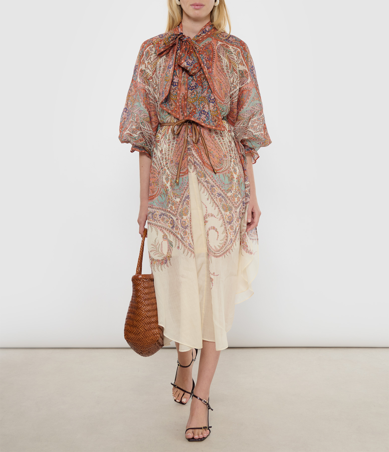 Rhiannon Cream Paisley Dress