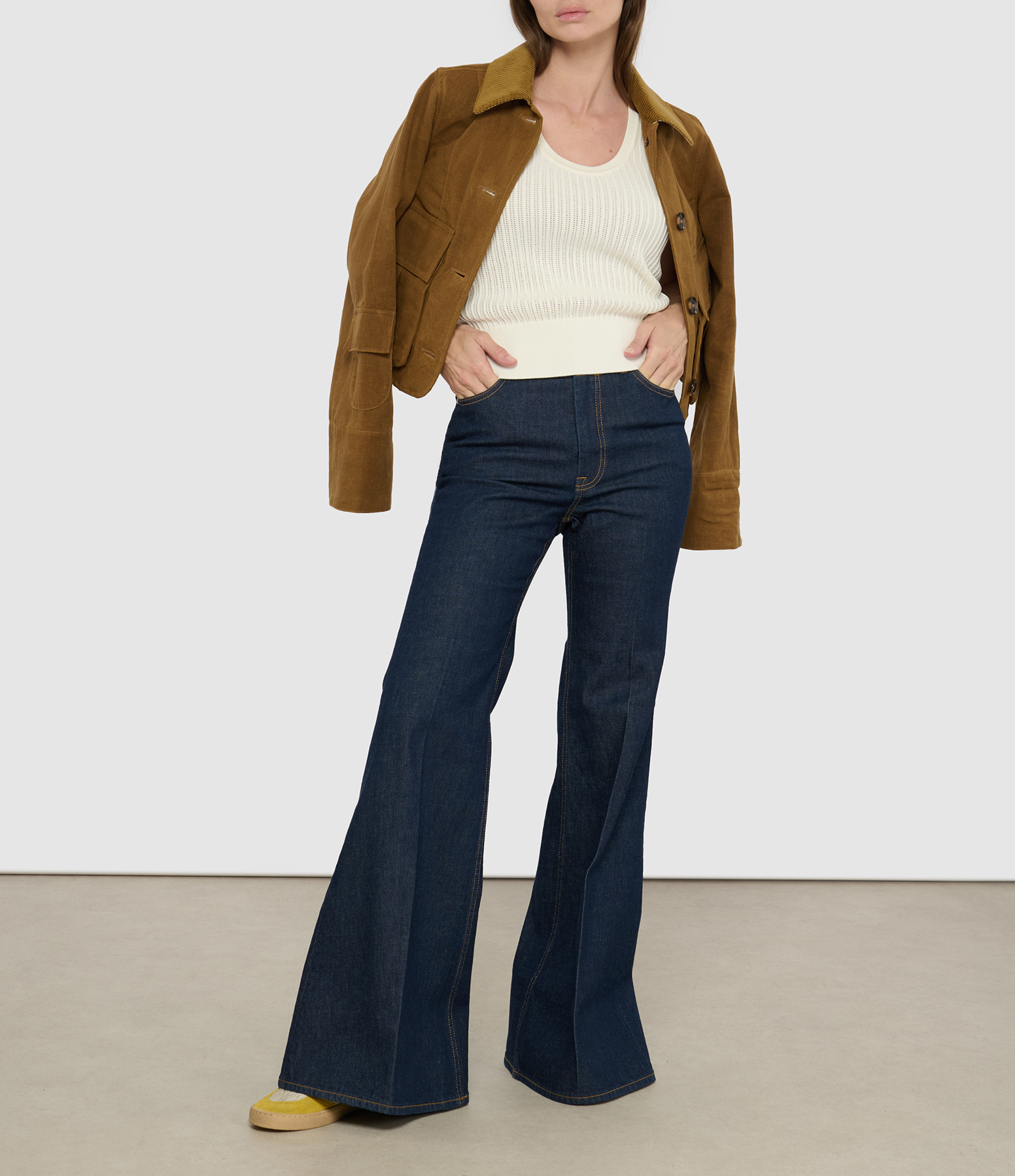 Harbour Blue Flare Denim Trousers