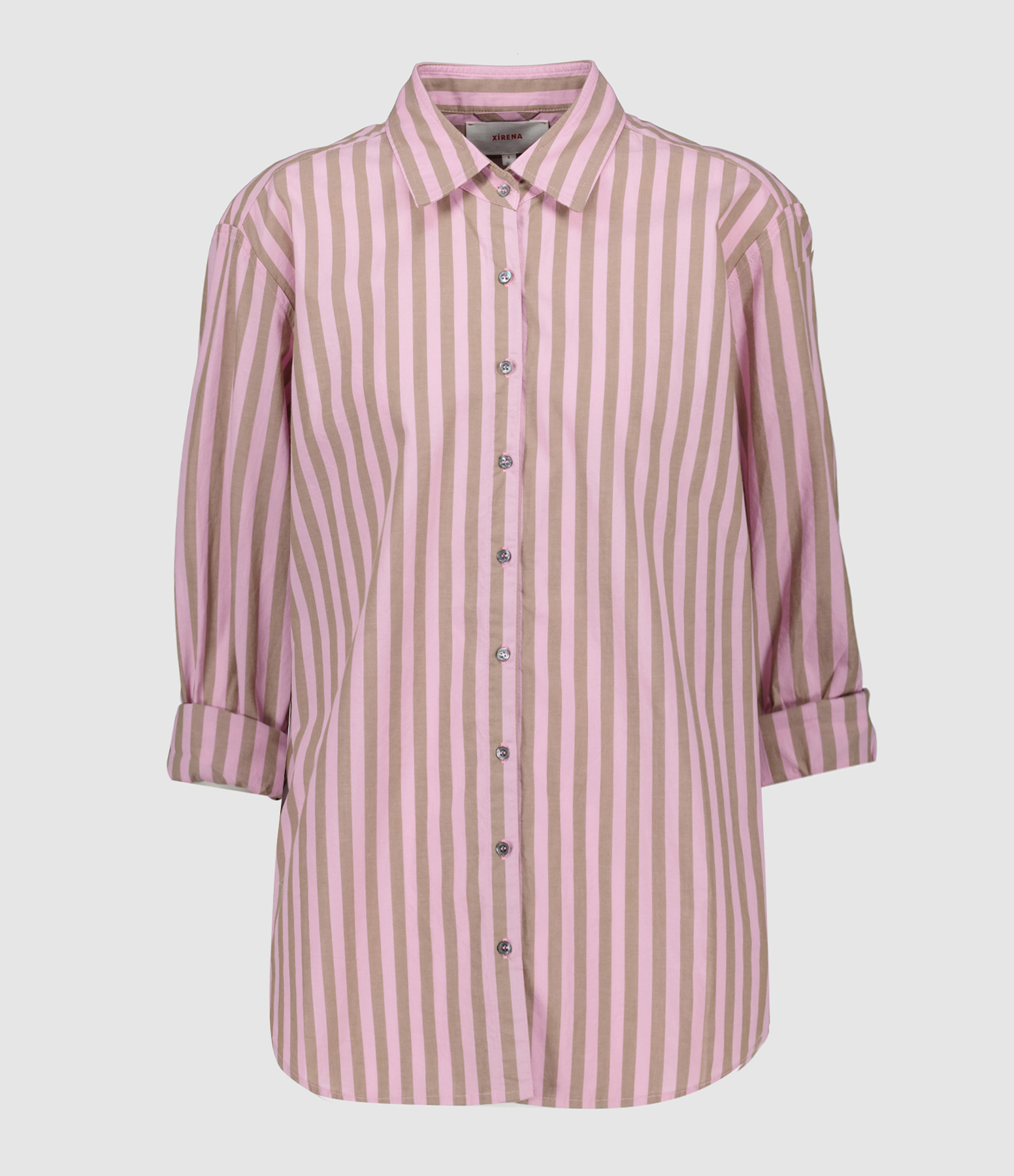 Chemise Beau Coton Rayures Figue