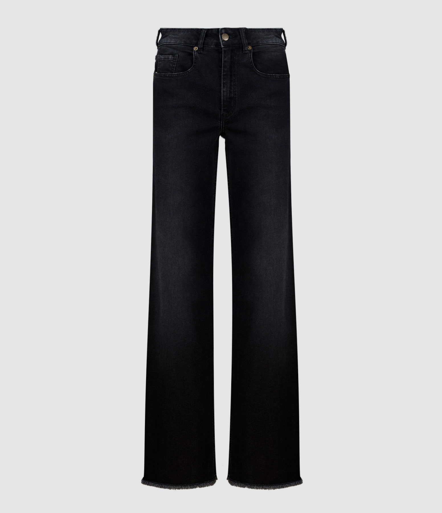 Jean Jilly Straight Denim Stone Noir