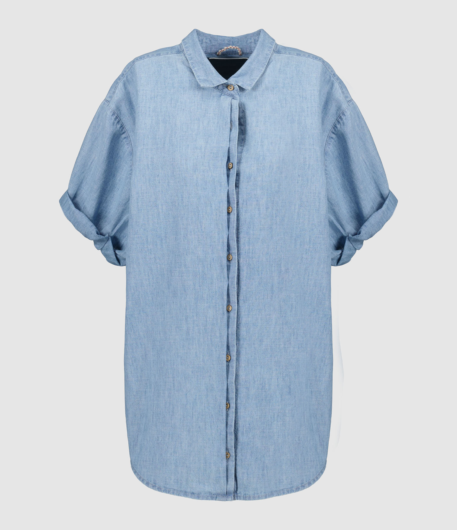 Chemise Channing Coton Dusty Blue
