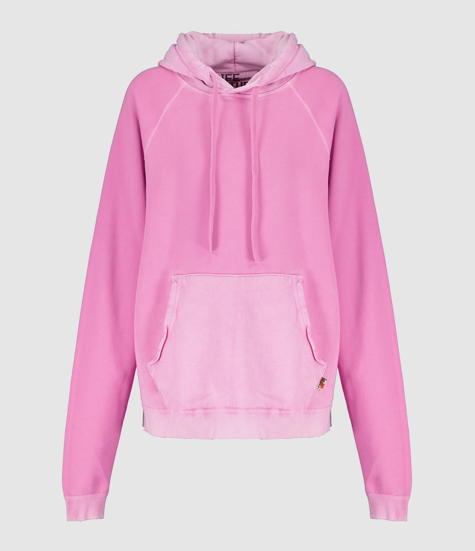 Sweatshirt Hoodie Big Terrys Coton Pinklight