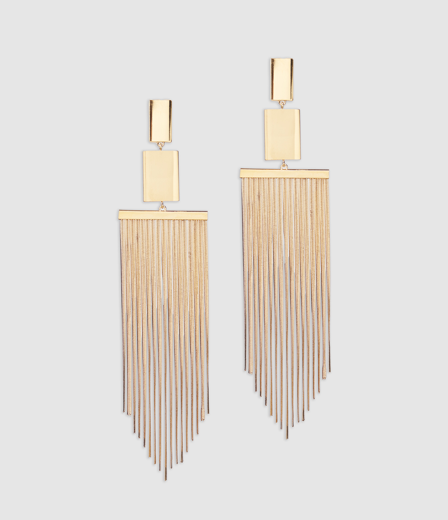 Boucles d'oreilles Fringe Doré