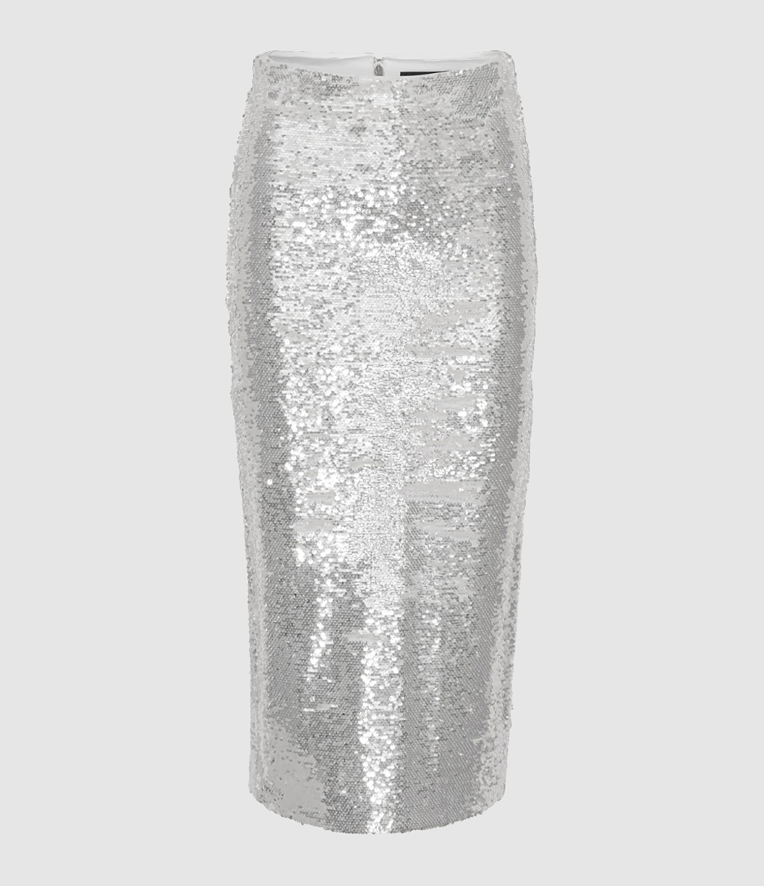 Jupe Crayon Sequins Bright White