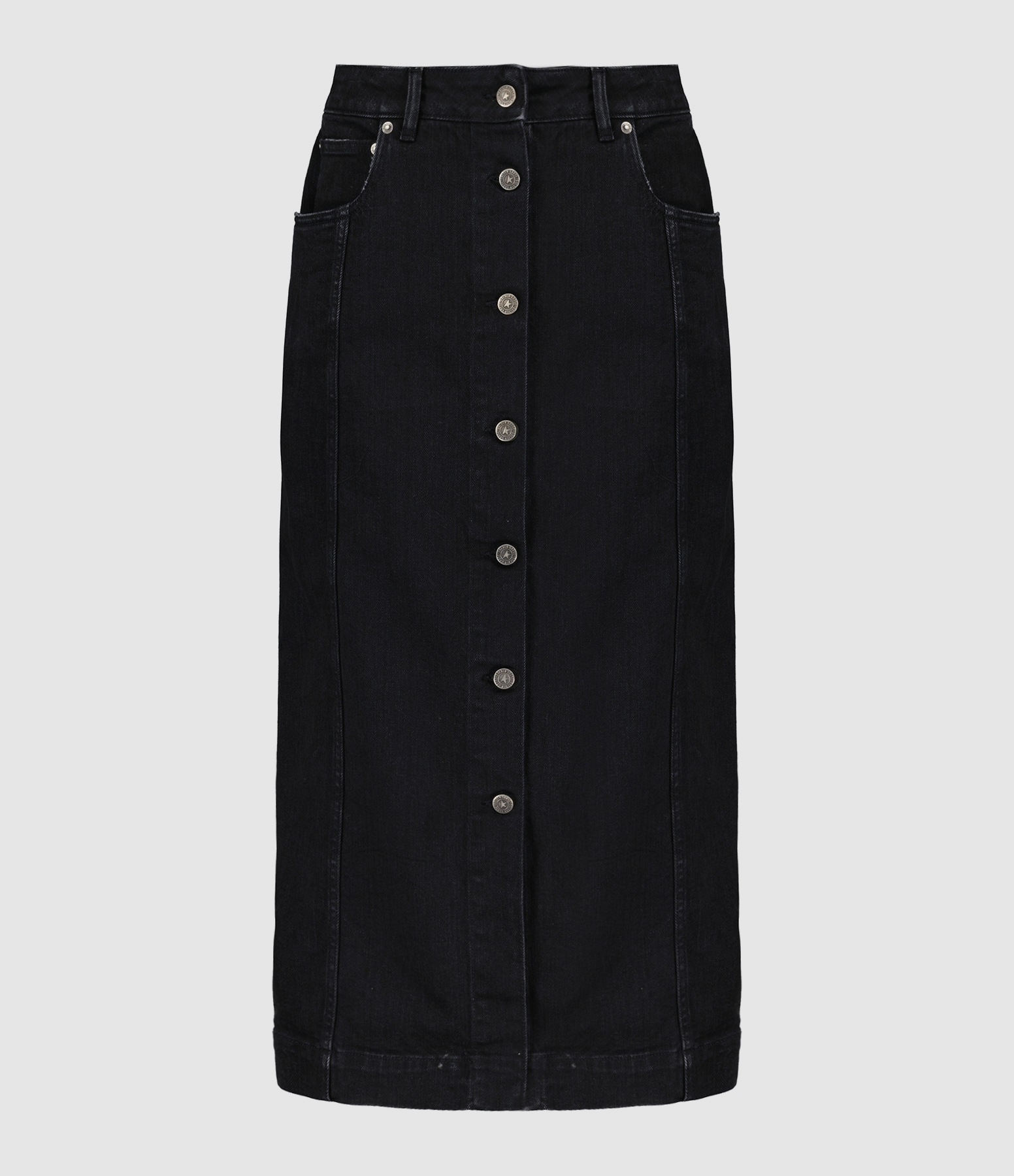 Jupe Crayon Denim Noir