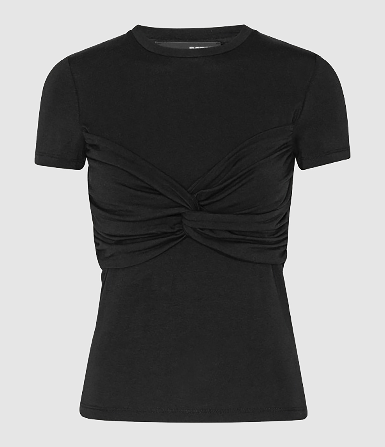 Tee-shirt Fitted Twisted Black