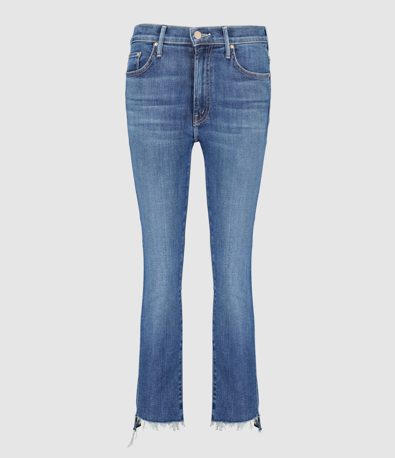 Jean Insider Crop Step Fray Jean Denim Bleu Girl Crush