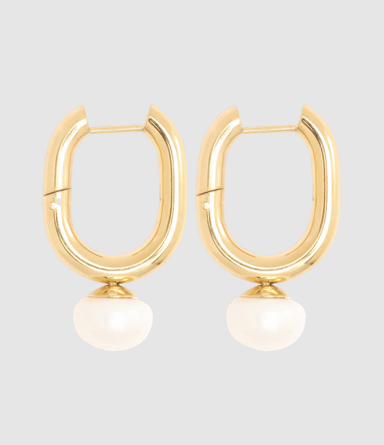 Boucles d'oreilles Perles d'Eau Douce Doré