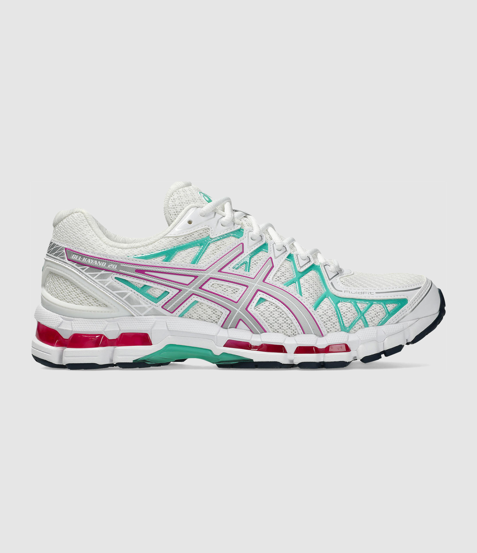 Baskets Gel-Kayano 20 White Aurora Green