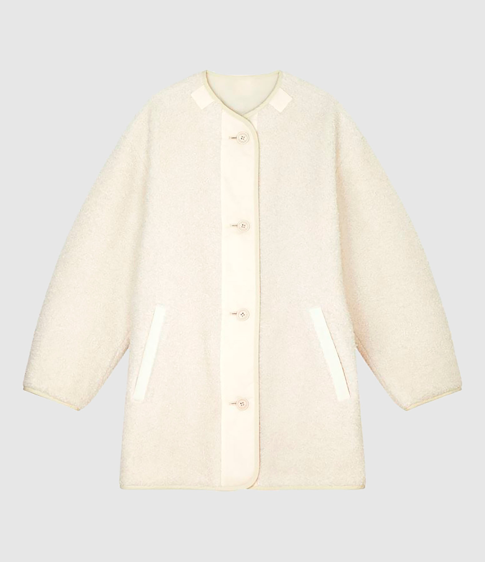 Manteau Réversible Himemma Écru