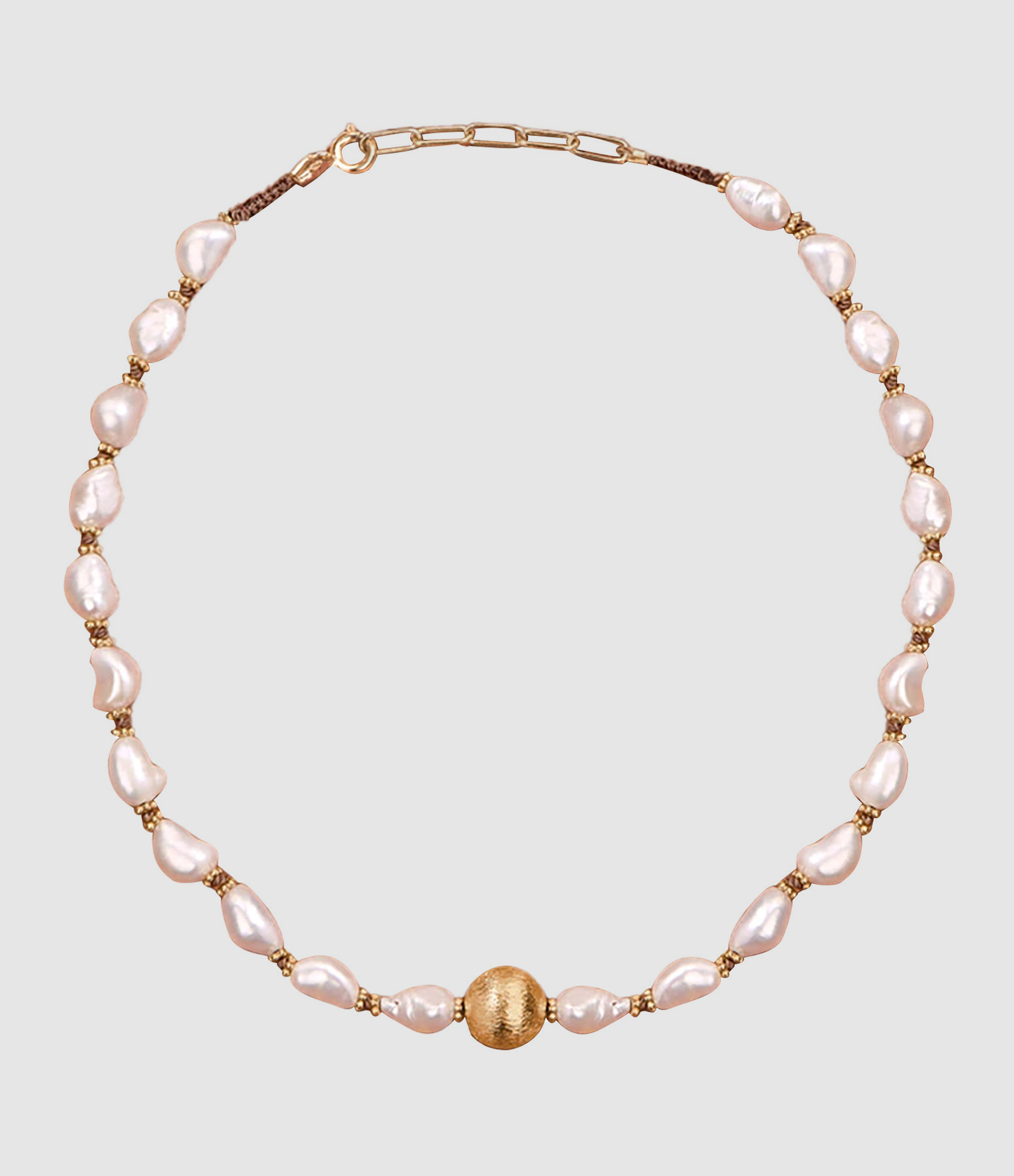 Collier Samhita Grenat Apatite Topaze Doré