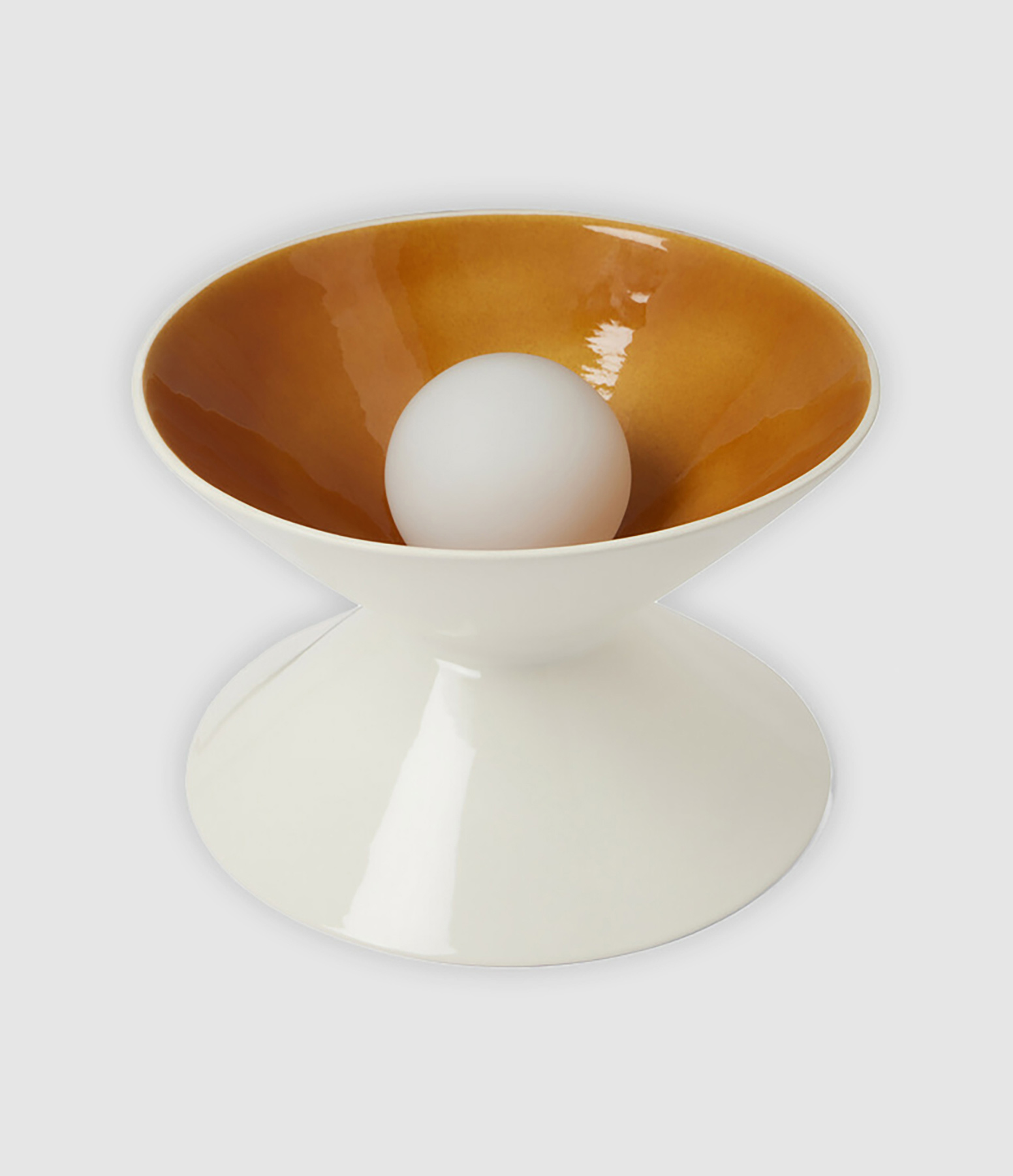 Lampe Sablier Écru Fauve