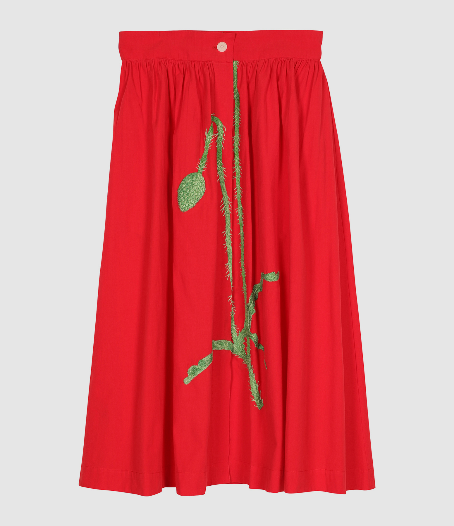 Jupe Mona Broderie Le Coquelicot Coton Rouge