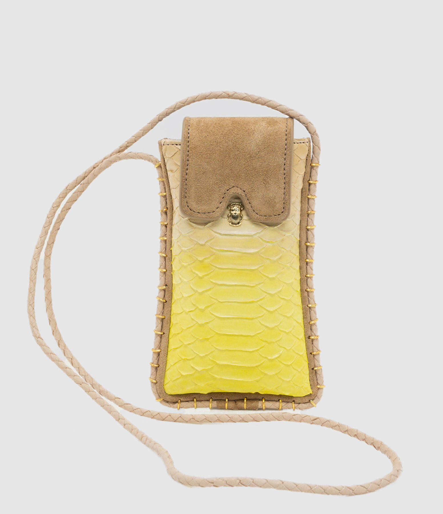 Étui à Lunettes Emile Python Jaune Mais