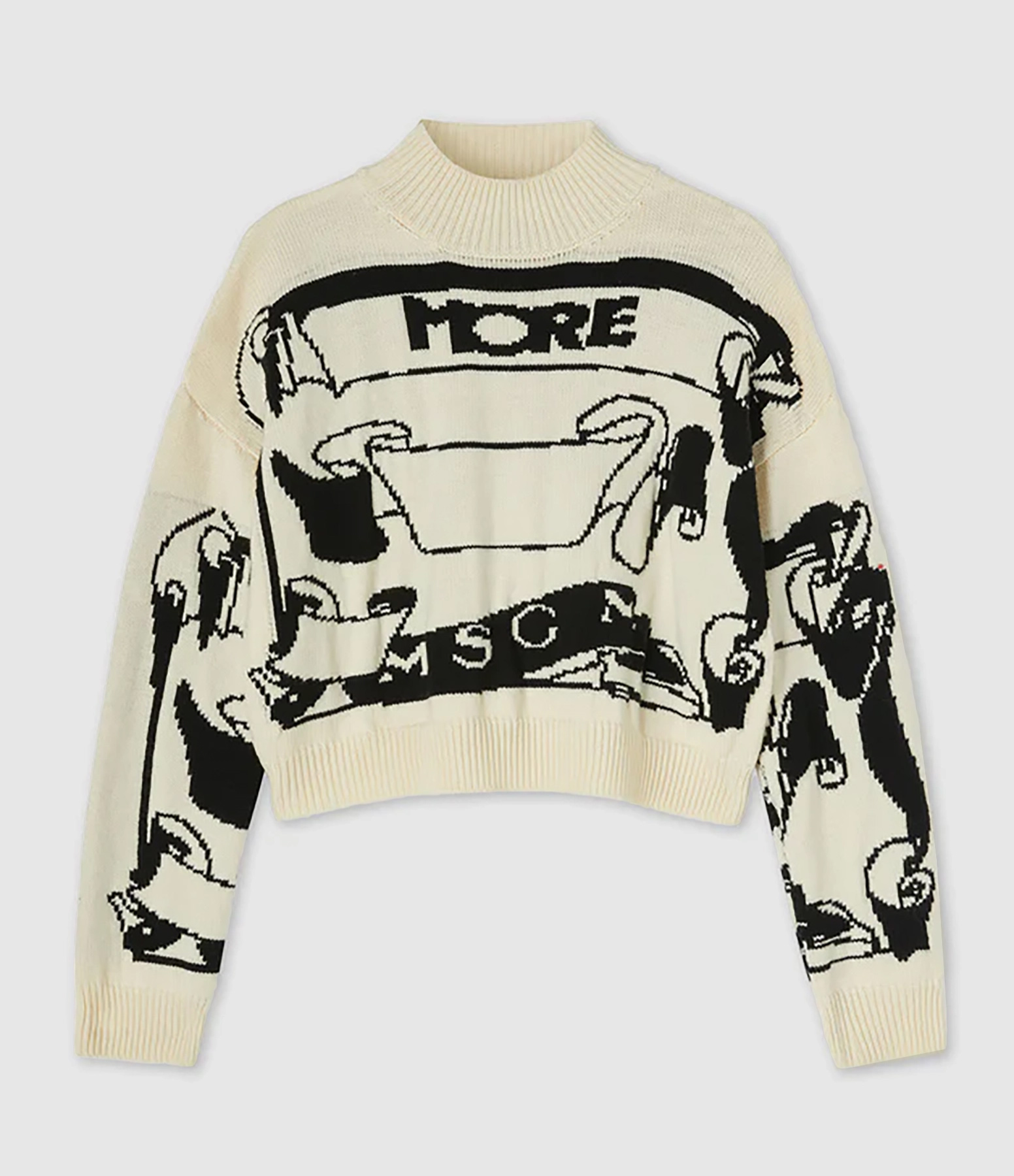 Pull Blanc Noir
