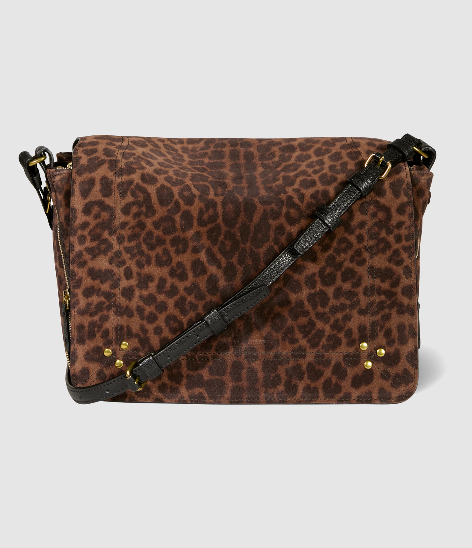 Sac Igor Cuir Imprimé Léopard Naturel