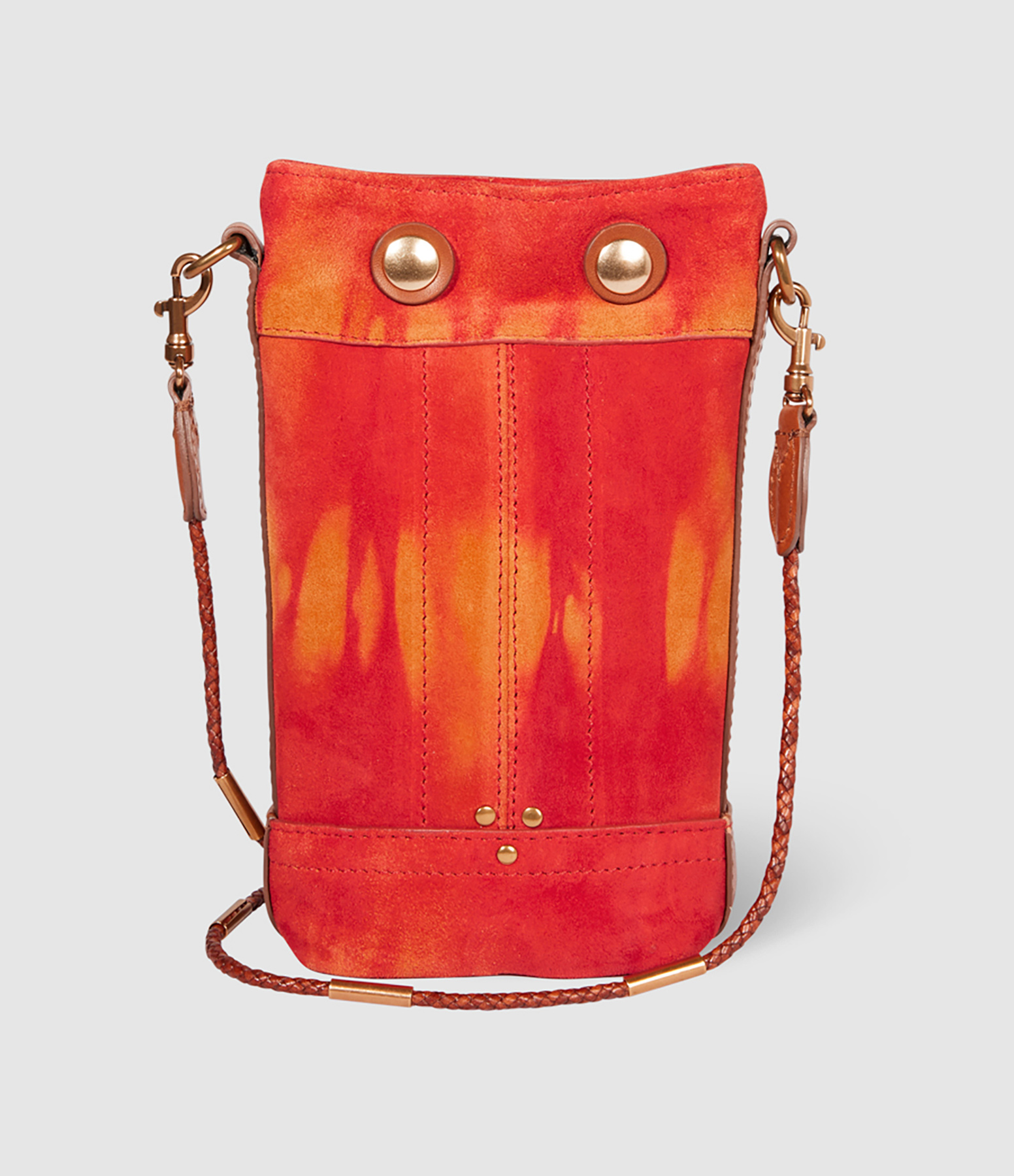 Sac Ben Mini Cuir Suédé Tie dye Orange