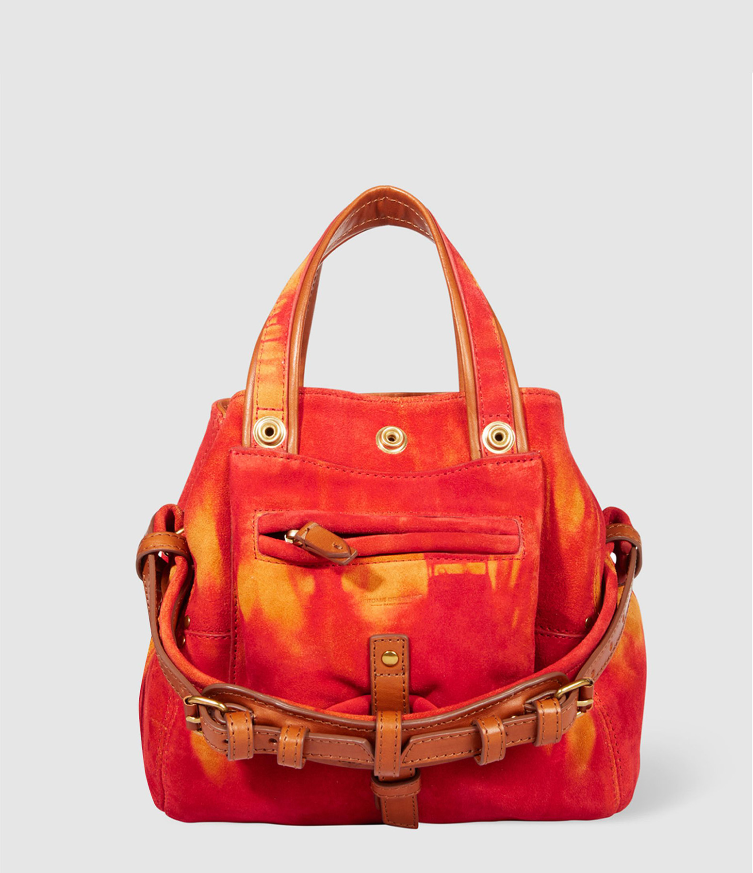 Sac Billy Nano Cuir Suédé Tie dye Orange