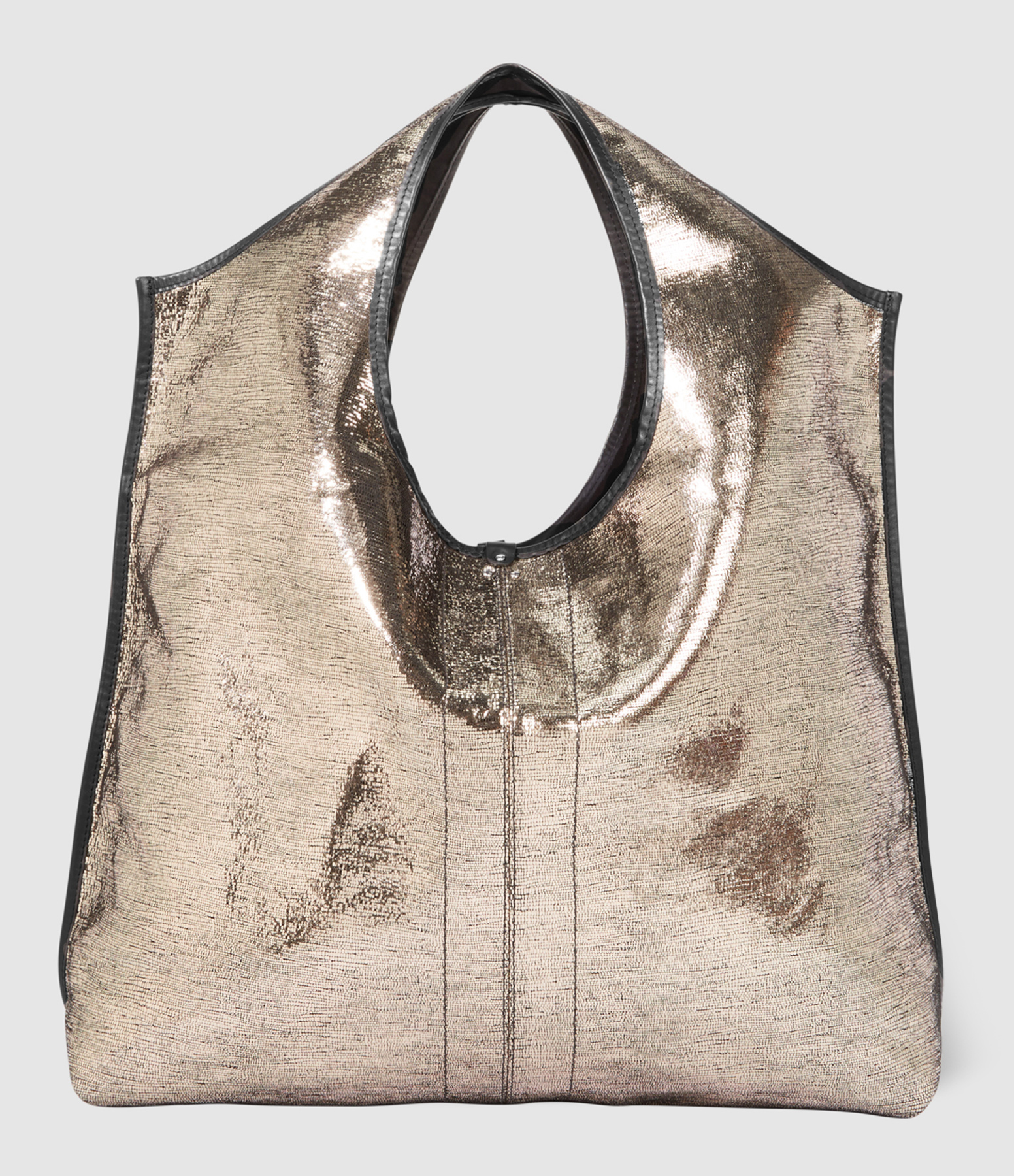 Sac Paco Cuir Lamé Champagne
