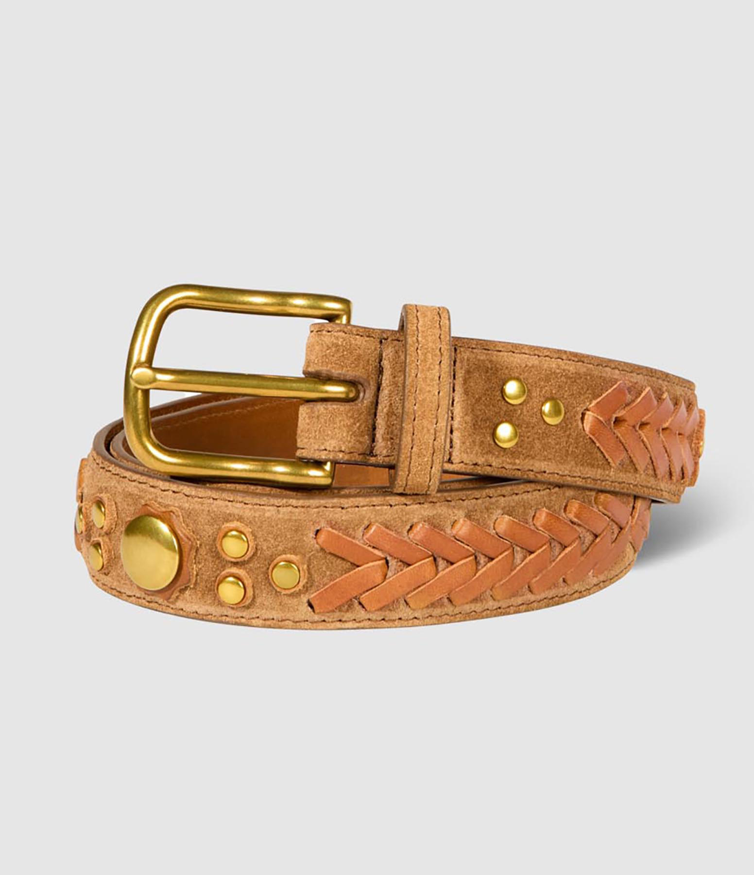 Ceinture Gaucho Cuir Tabac