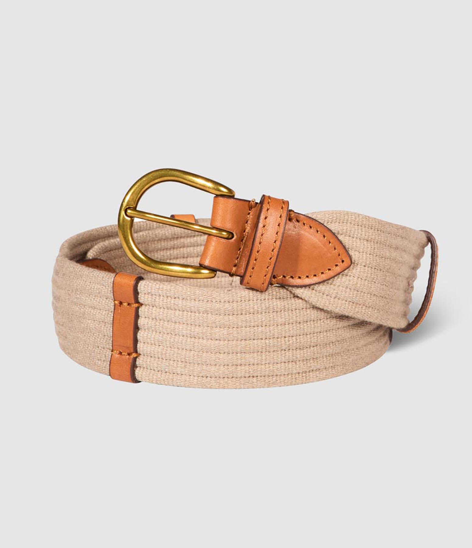 Ceinture Sangle Large Cuir Chêne