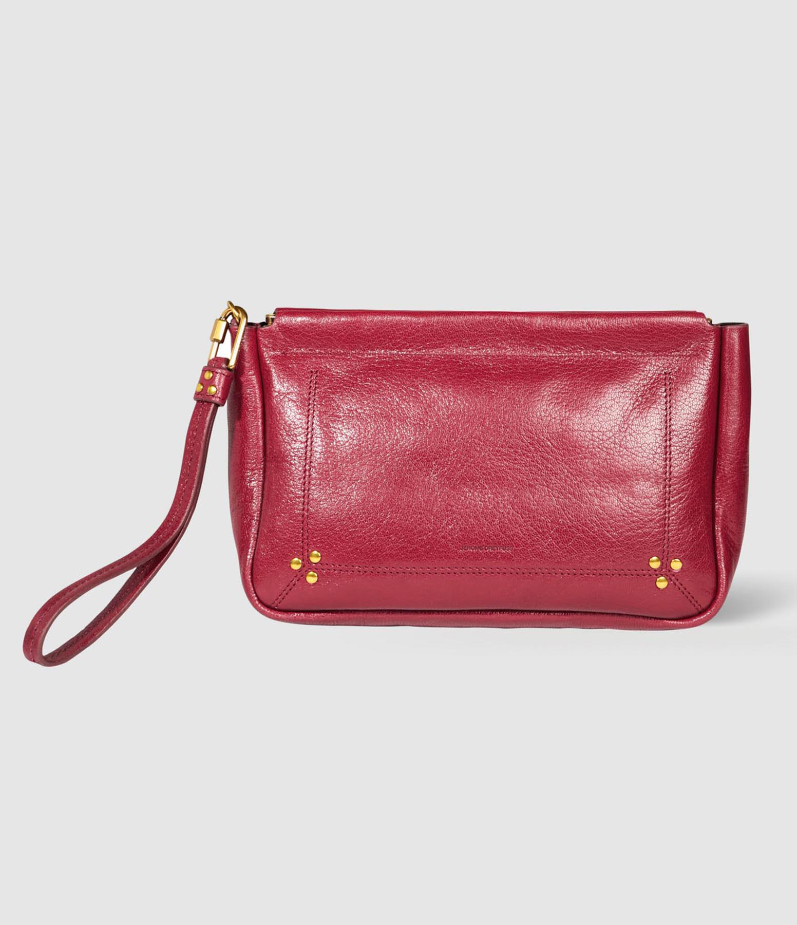 Pochette Clap L Cuir Ruby