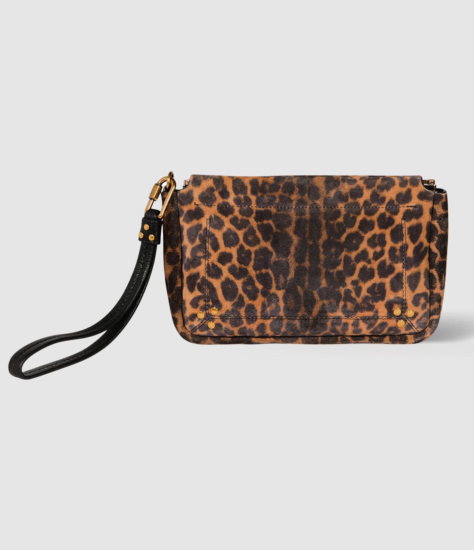 Pochette Clap M Cuir Léo Chamois