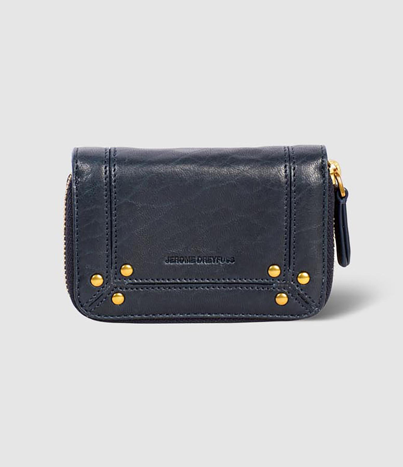 Porte-Monnaie Henri Cuir Bubble Petrol