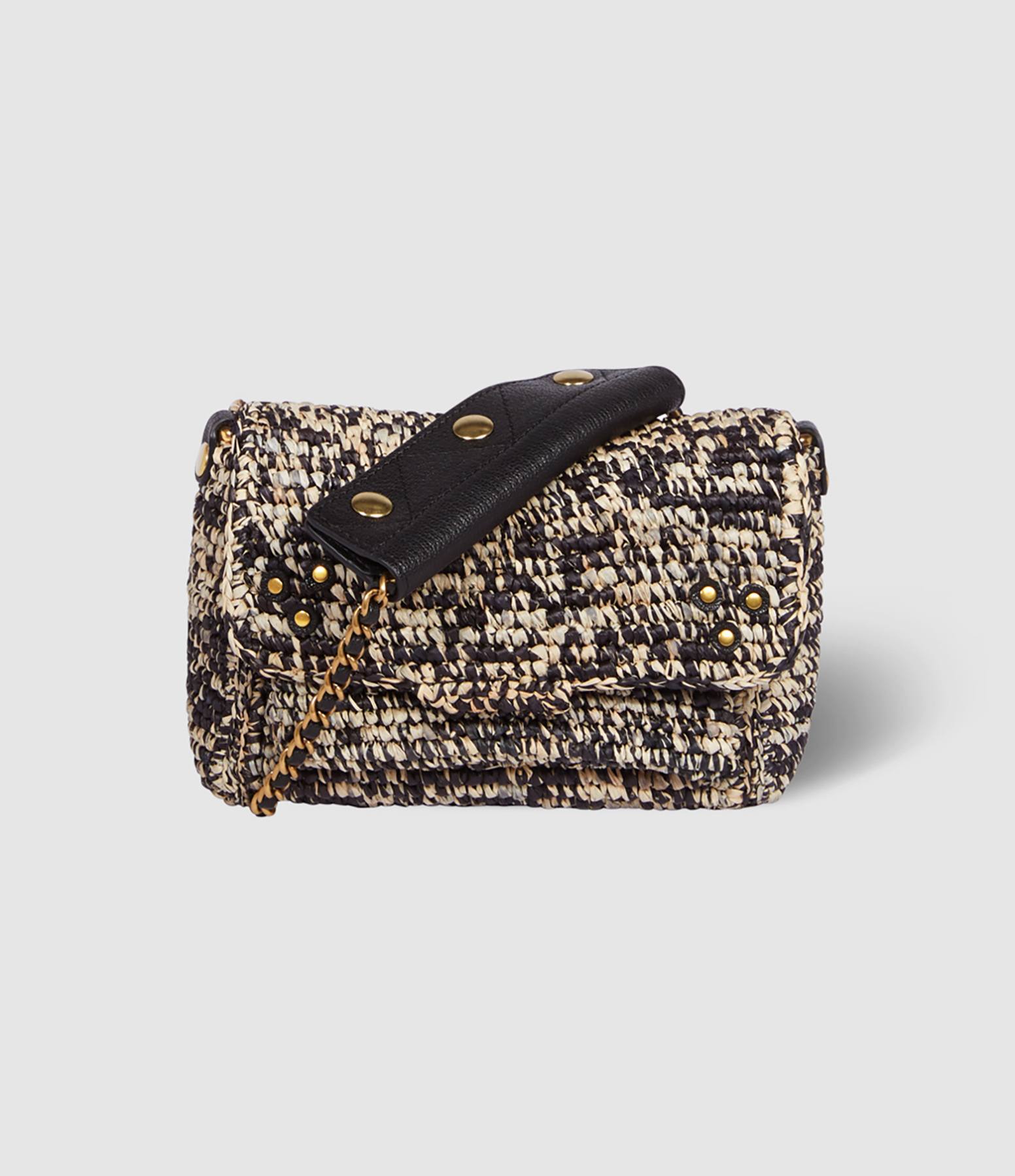 Sac Lulu S Raphia Noir