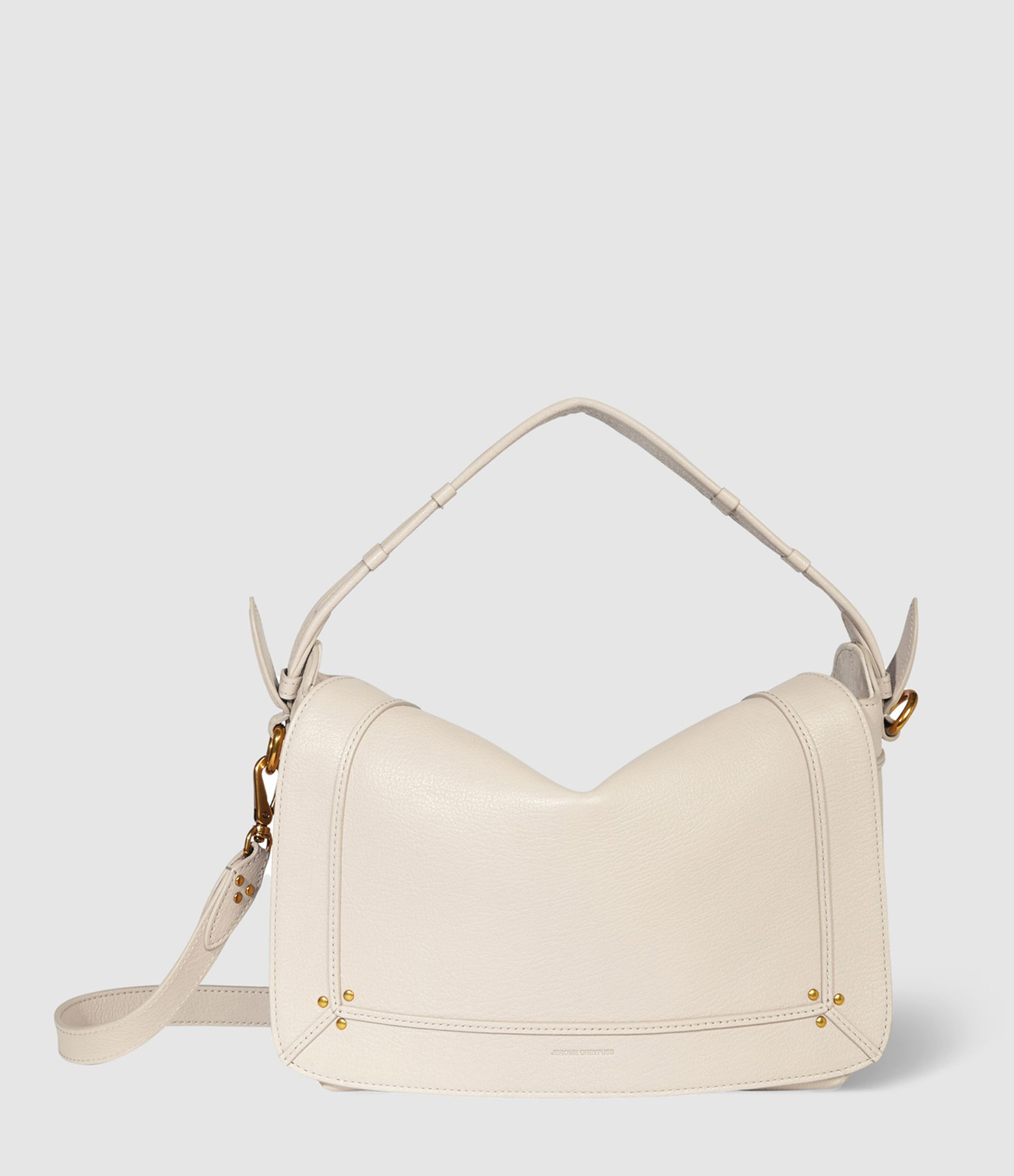 Sac Pepito M Cuir Écru Grainé