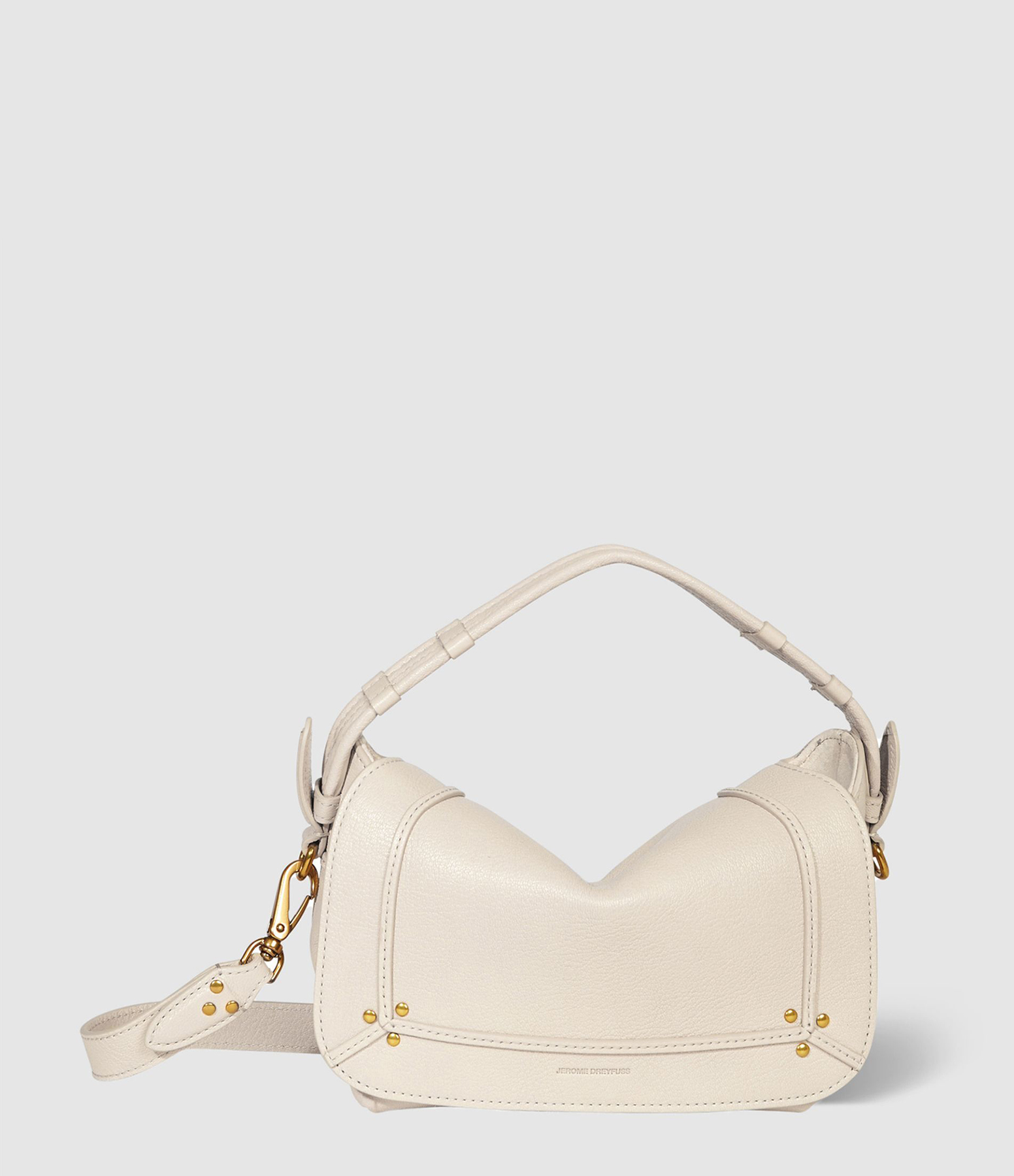 Sac Pepito S Cuir Écru Grainé