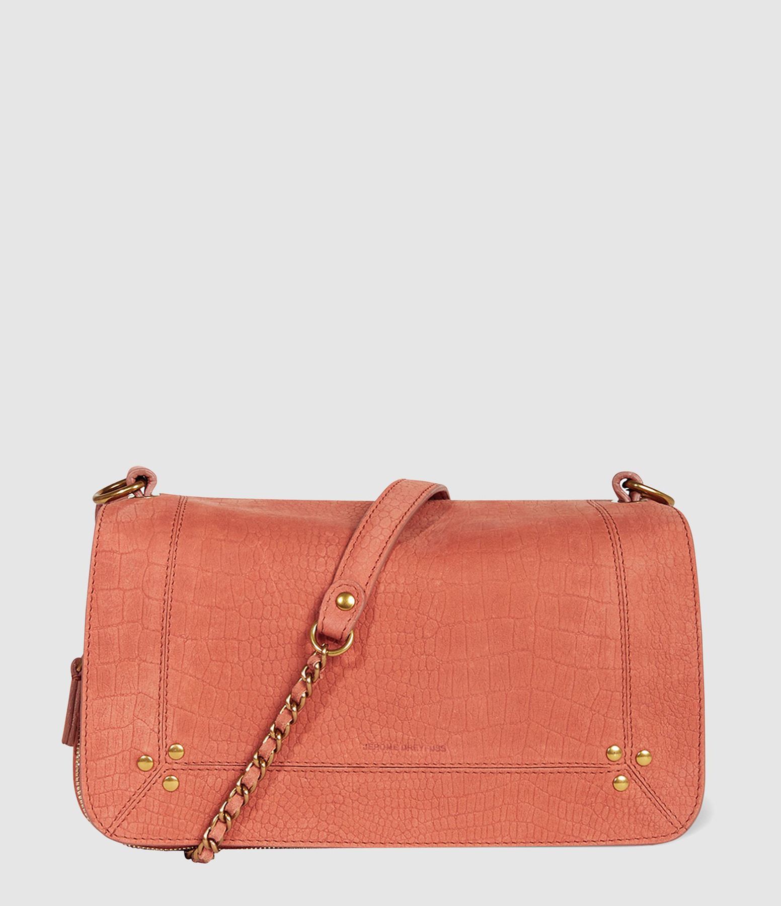 Sac Bobi Imprimé Croco Terracotta