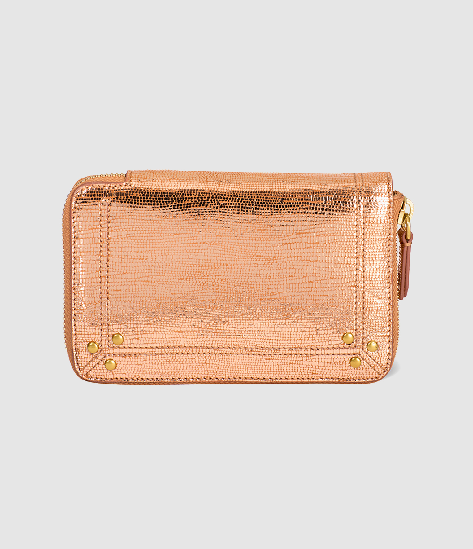 Portefeuille Julien Cuir Lamé Rose Gold