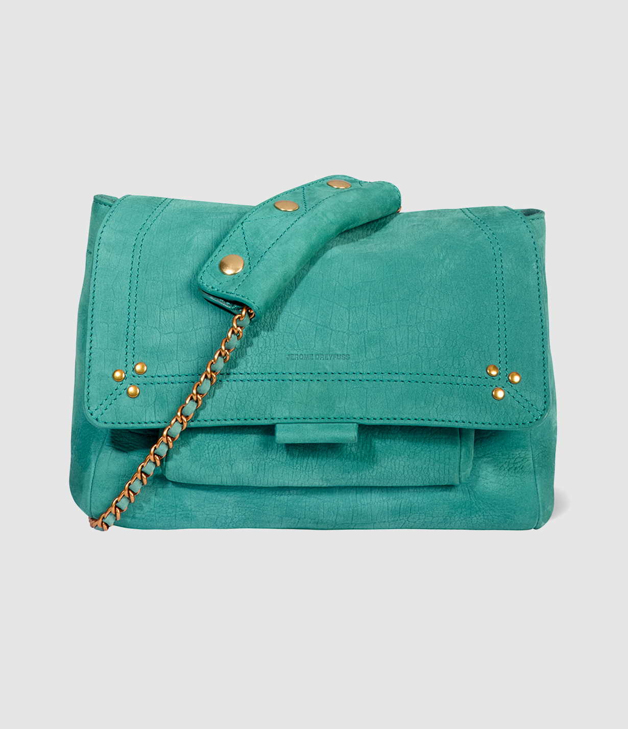 Sac Lulu M Cuir Imprimé Croco Agave