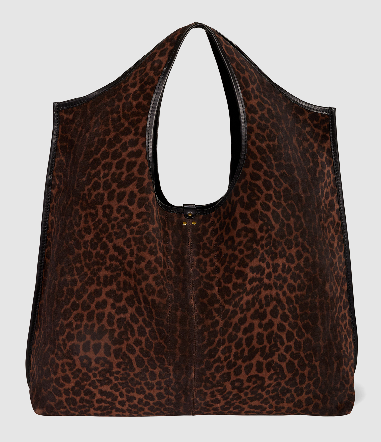 Sac Paco Cuir Imprimé Léopard Naturel