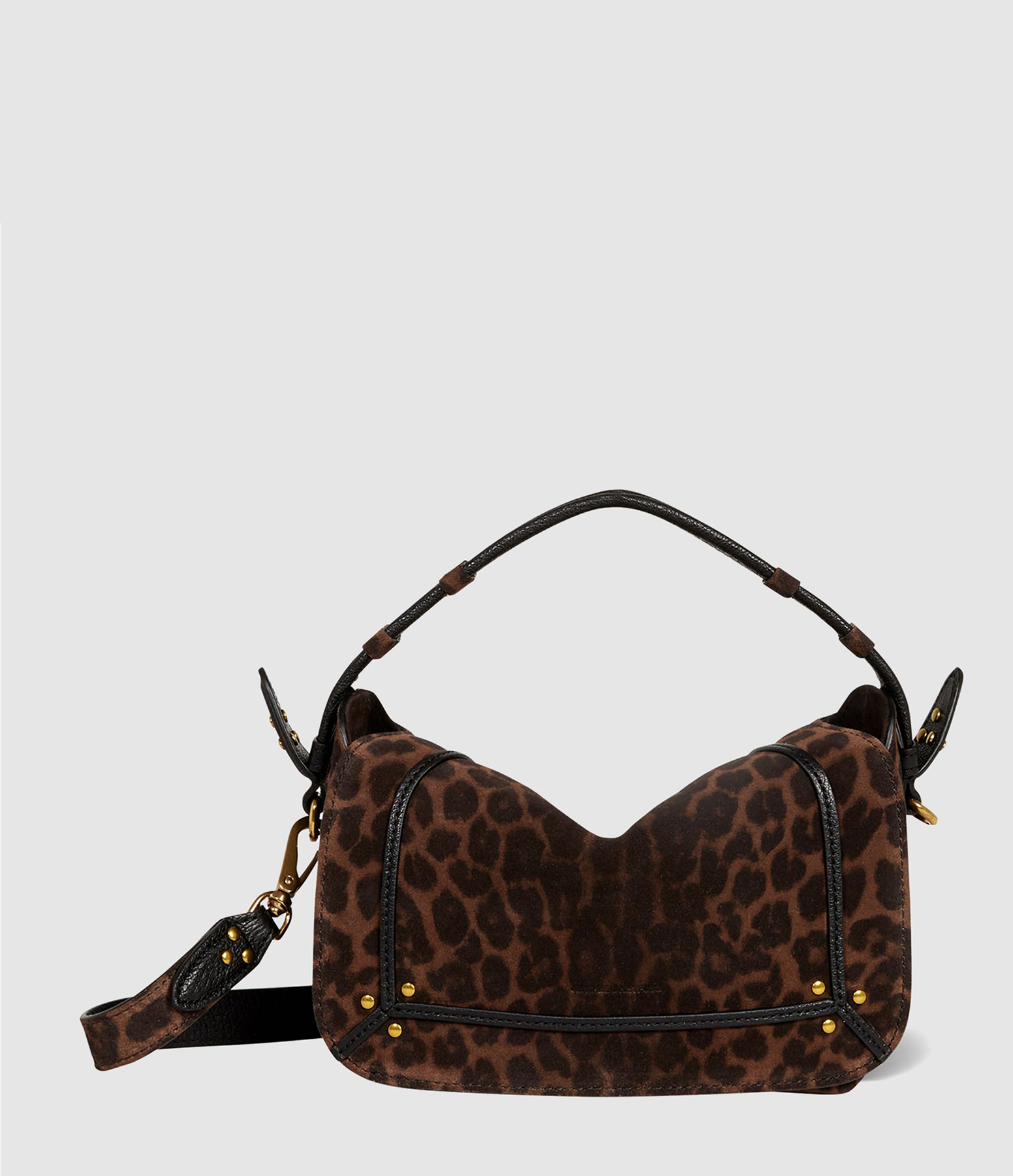 Sac Pepito S Cuir Imprimé Léopard Naturel