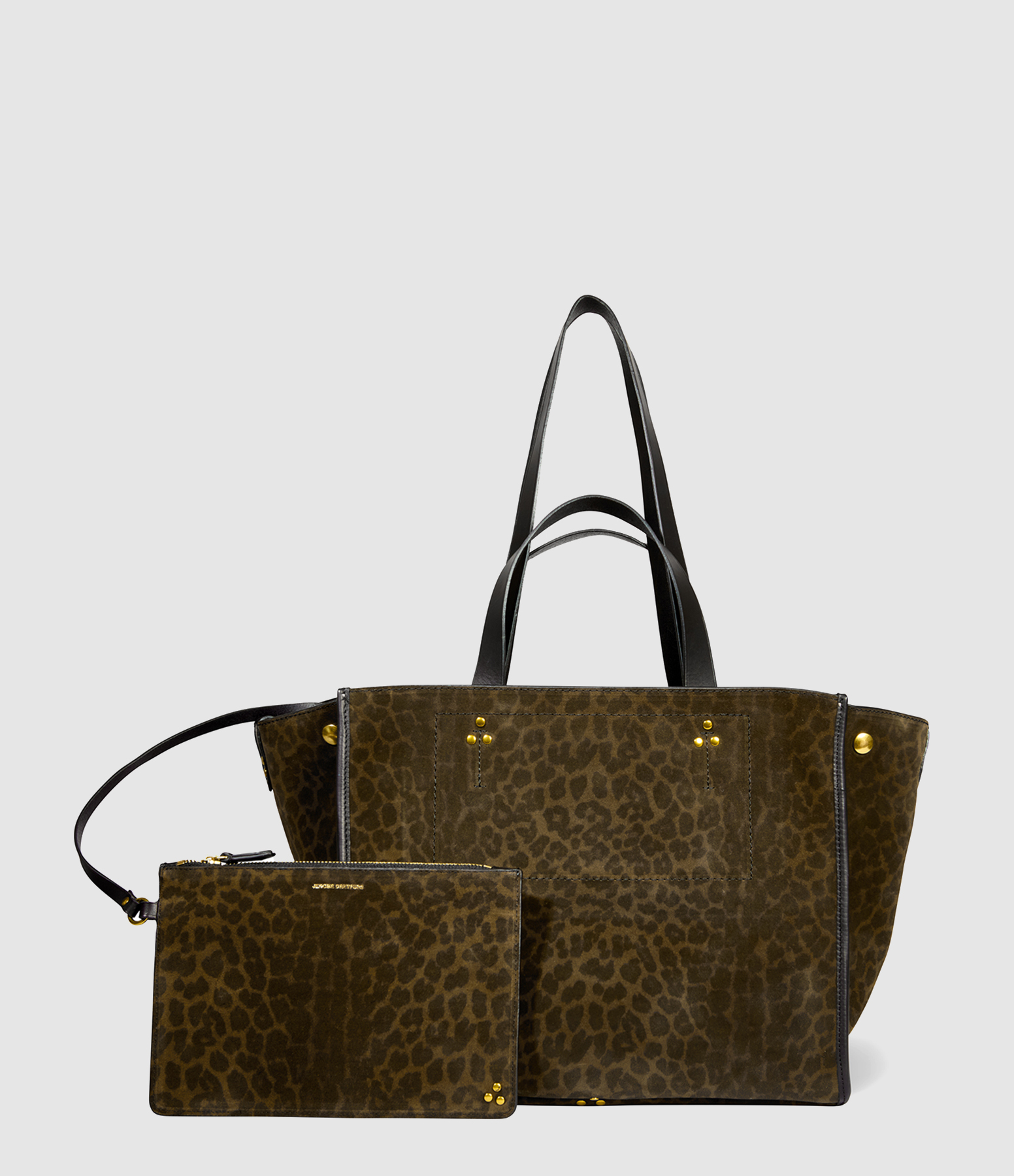 Sac Léon M Imprimé Léopard Kaki