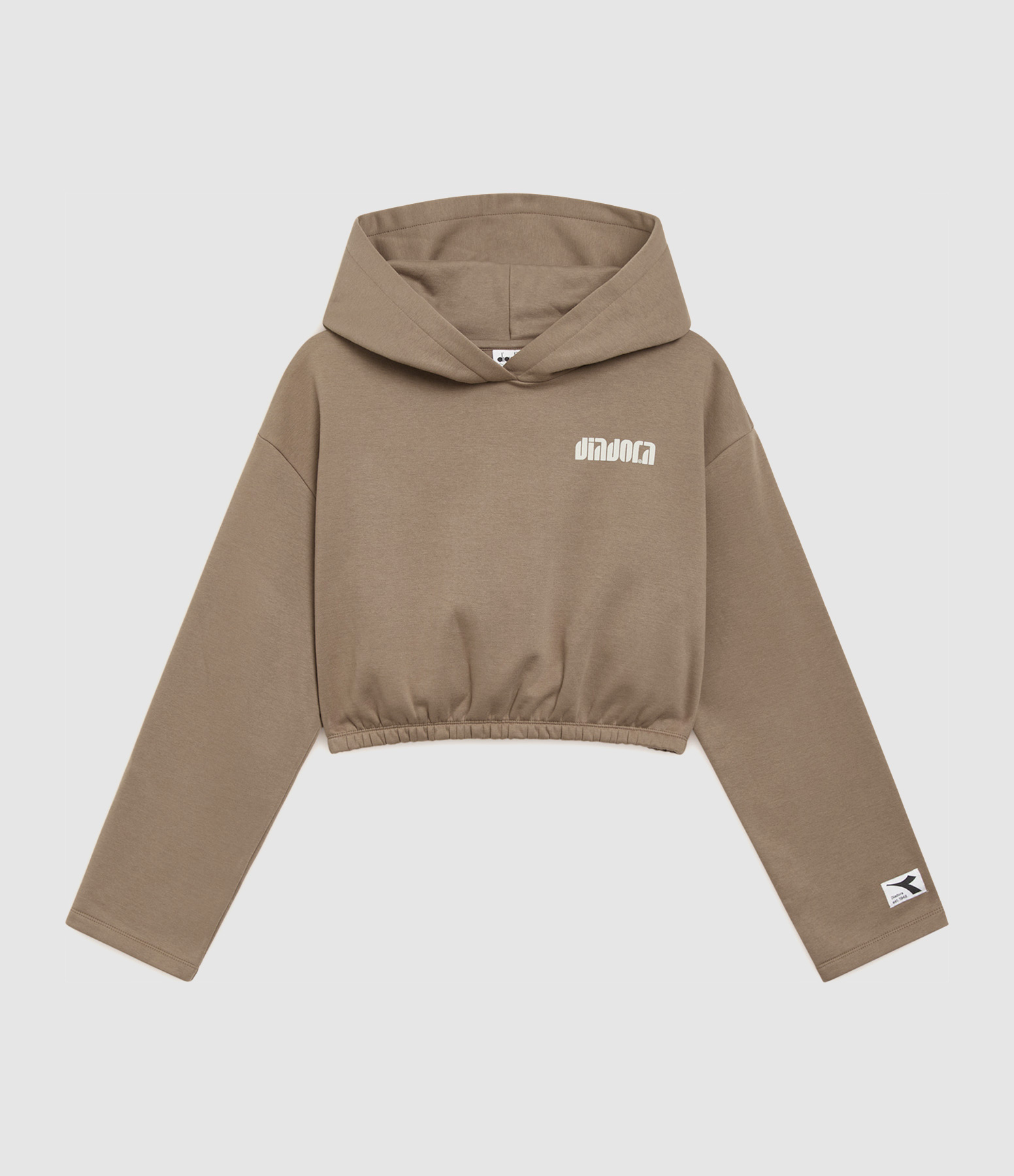 Sweatshirt L. Hoodie Athl. Logo Sepia Tint