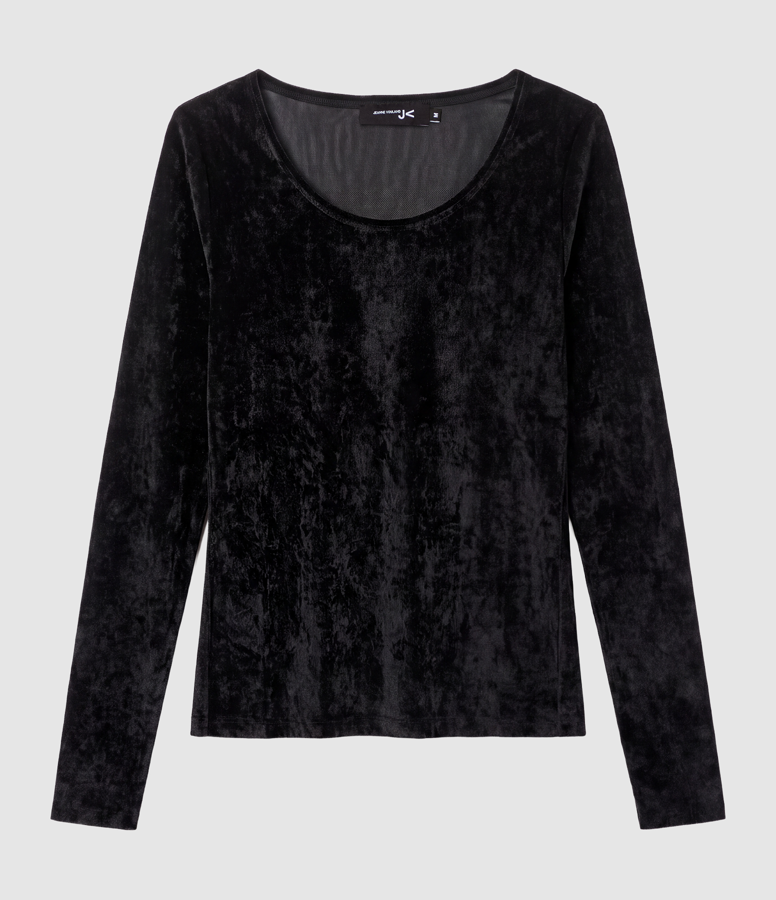 Top Ronan Resille Effet Velours Noir