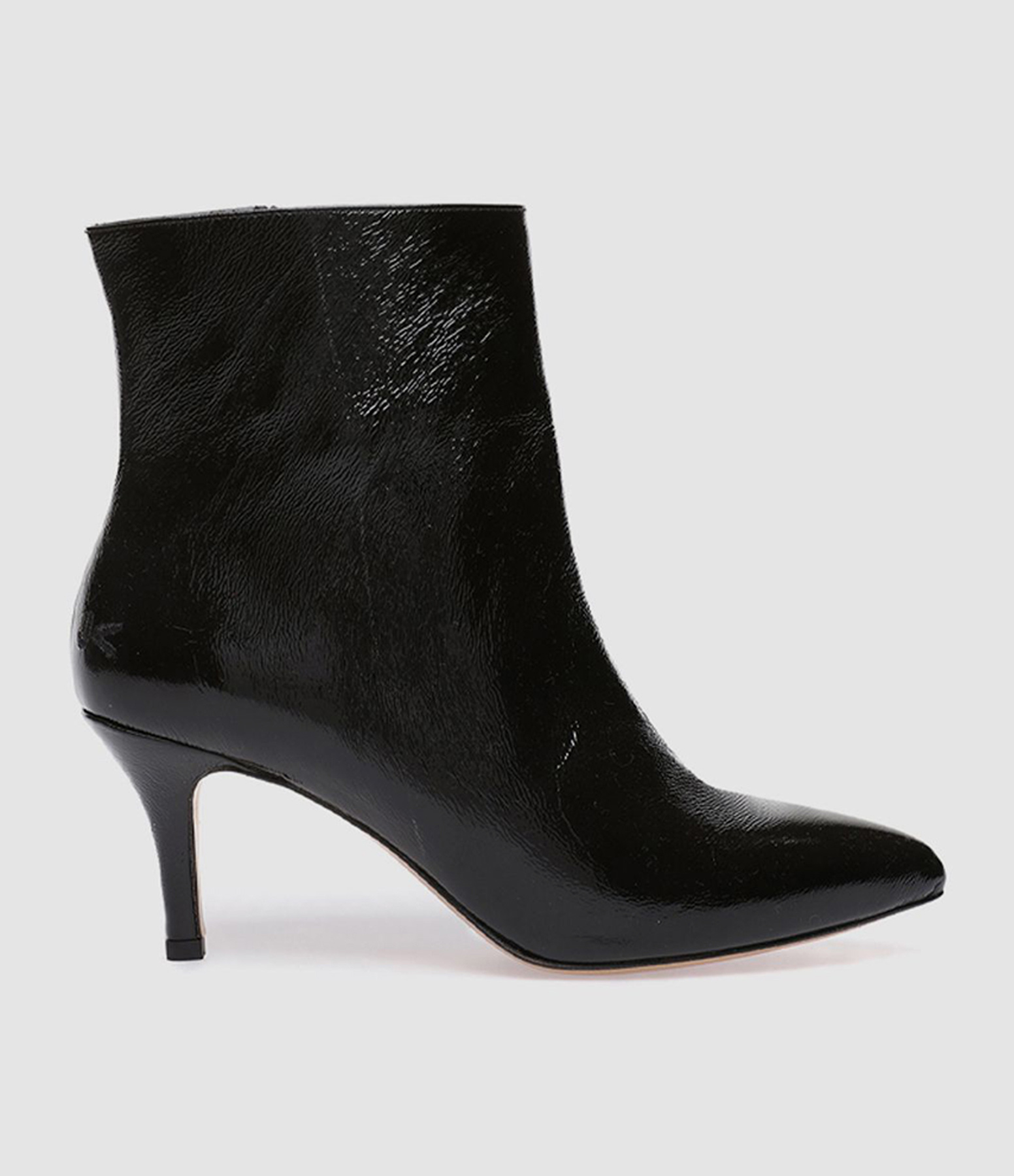 Bottines Boye 70 Cuir Verni Noir