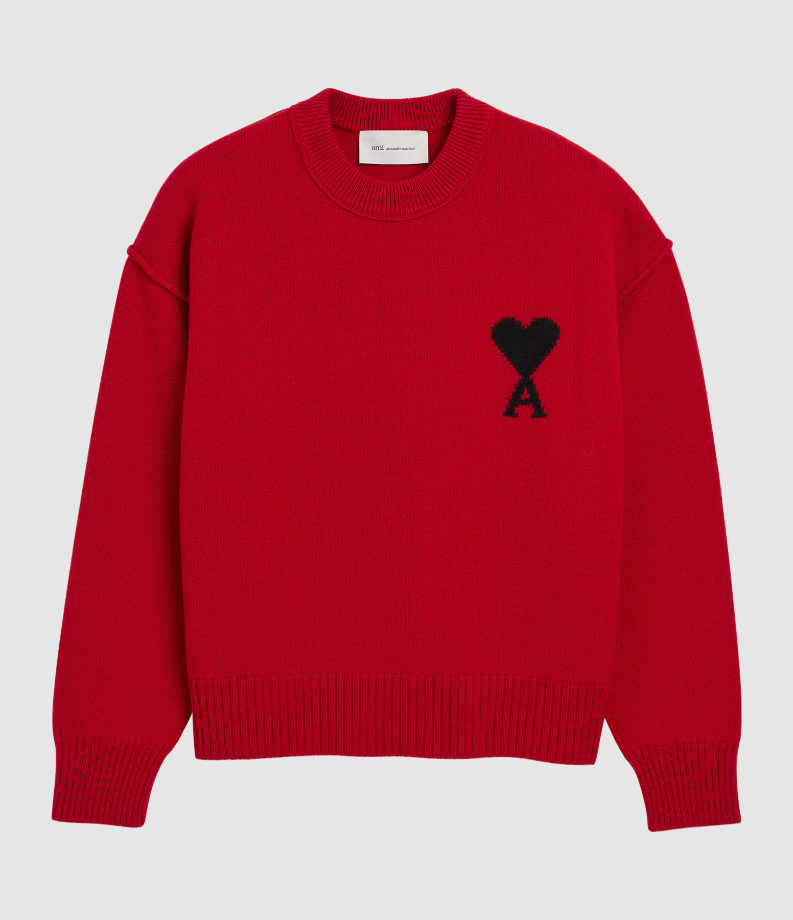 Pull Ami De Coeur Rouge Rubis Noir