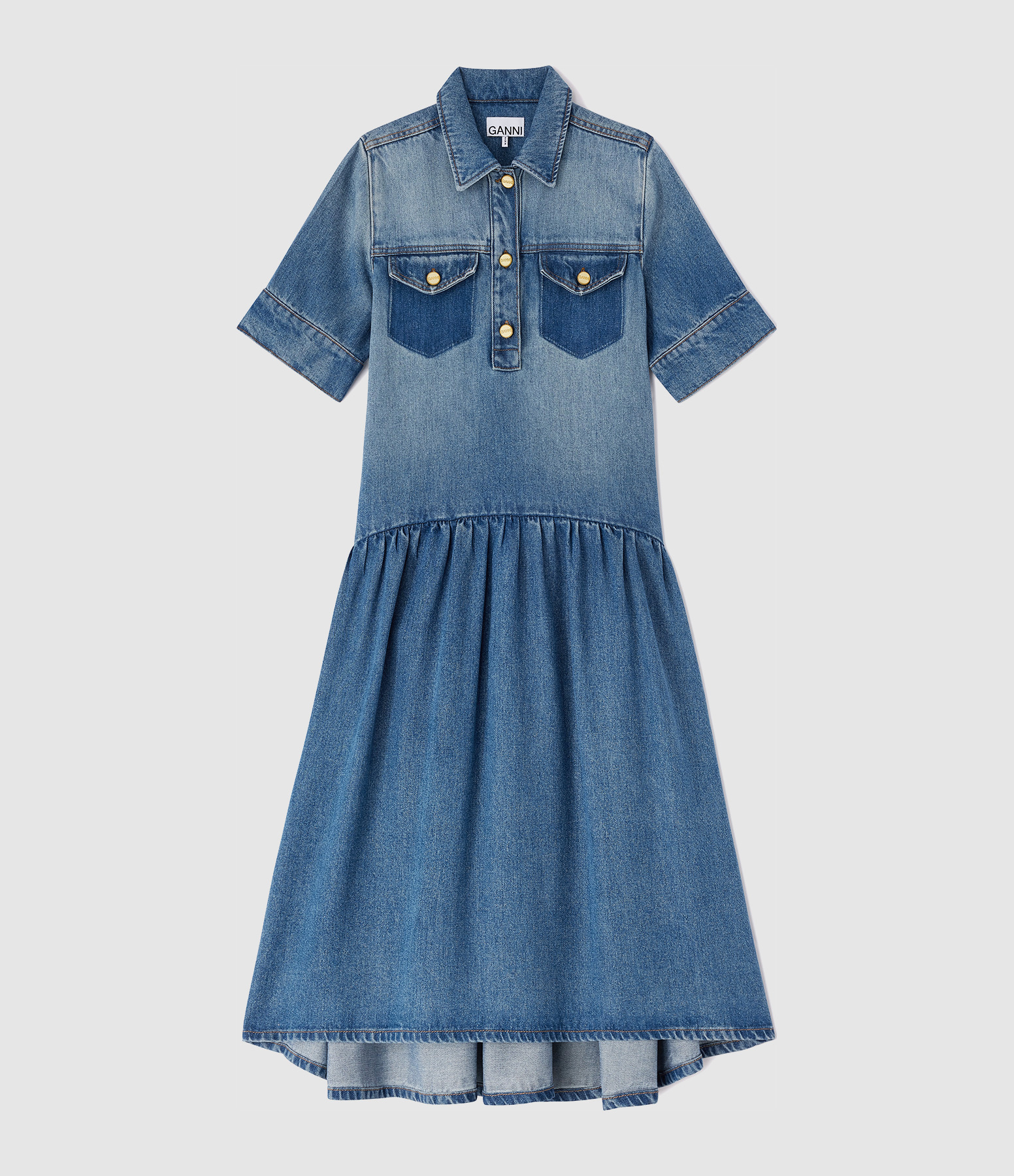 Robe Light Weight Denim Midi Tint Wash