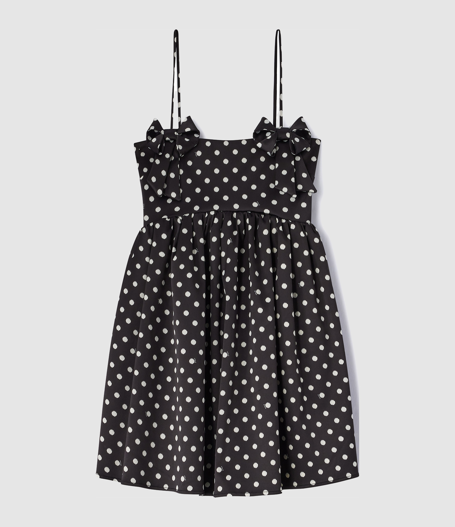 Robe Printed Double Satin Strap Noir