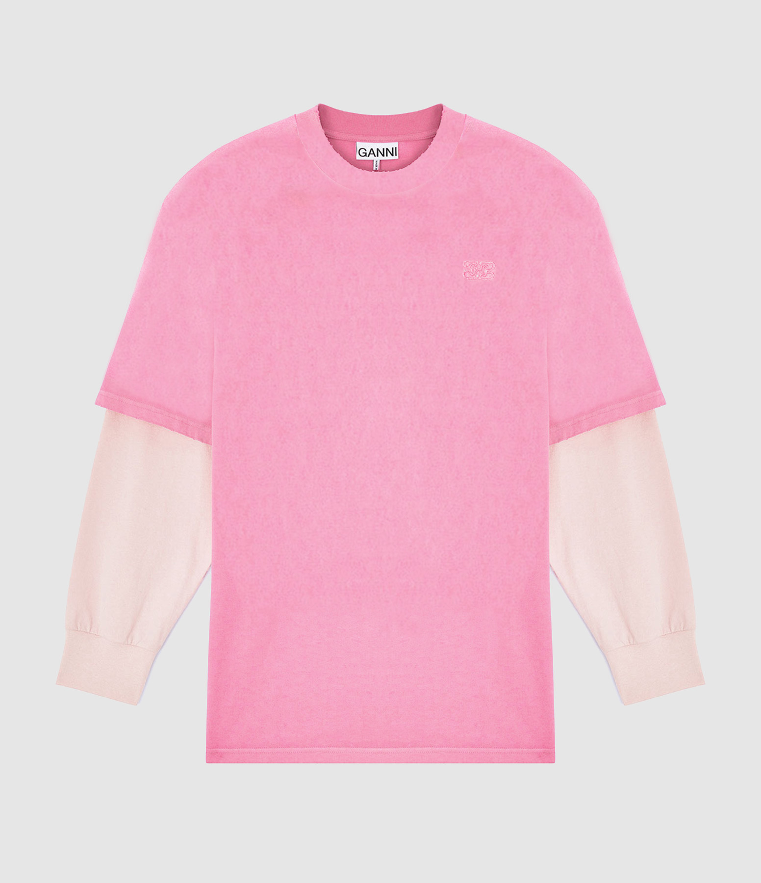 Tee-Shirt Heavy Cotton Jersey Washed Effect Chalk Pink